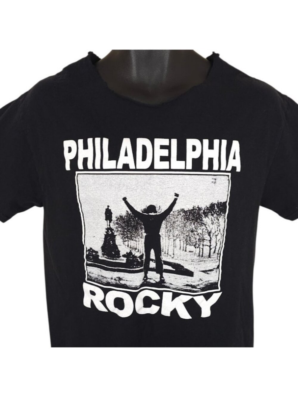 Rocky T Shirt Mens Size Medium Black Rocky Balboa Philadelphia